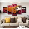 Guitar Explorer - Music 5 Panel Canvas Art Wall Decor