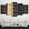 Guitar Necks - Music 5 Panel Canvas Art Wall Decor