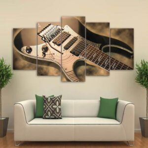 Guitra - Music 5 Panel Canvas Art Wall Decor