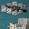 Gun - Army 5 Panel Canvas Art Wall Decor