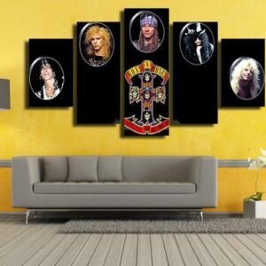 Guns N Roses - Sport 5 Panel Canvas Art Wall Decor