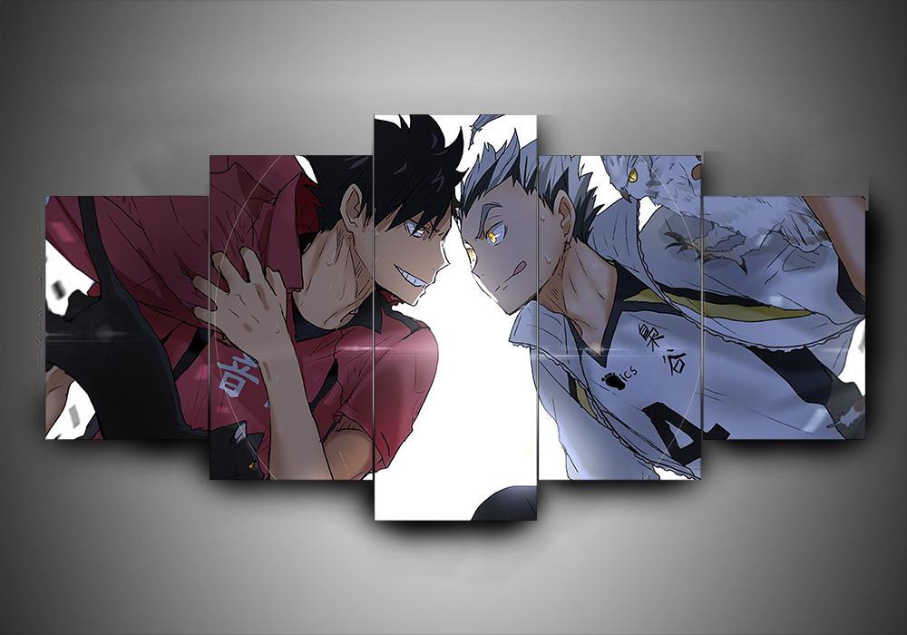 Haikyuu - Anime 5 Panel Canvas Art Wall Decor Haikyuu - Anime 5 Panel Canvas Art Wall Decor