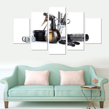 Hair And More - Beauty Salon 5 Panel Canvas Art Wall Decor Hair And More - Beauty Salon 5 Panel Canvas Art Wall Decor