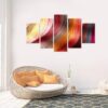 Hair Stylist Lover 1 - Abstract 5 Panel Canvas Art Wall Decor