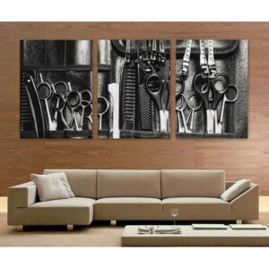 Haircare Masterpiece 3-Piece  Hair Salon Decor - 3 Panel Canvas Art Wall Decor