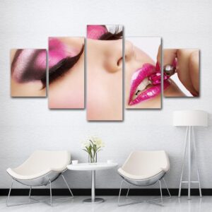 Hairdressing salon 04 - Abstract 5 Panel Canvas Art Wall Decor