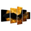 Halloween Backgrounds - Hallowen 5 Panel Canvas Art Wall Decor