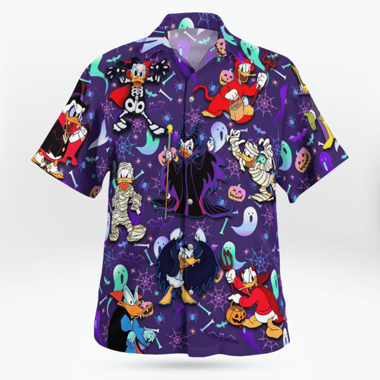 Halloween Donald Duck Funny Hawaiian Shirt Halloween Donald Duck Funny Hawaiian Shirt