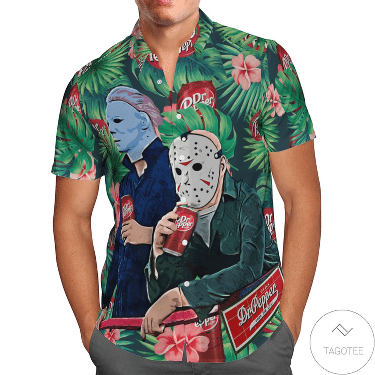 Halloween Dr Pepper 13Th Friday Hawaiian Shirt Halloween Dr Pepper 13Th Friday Hawaiian Shirt