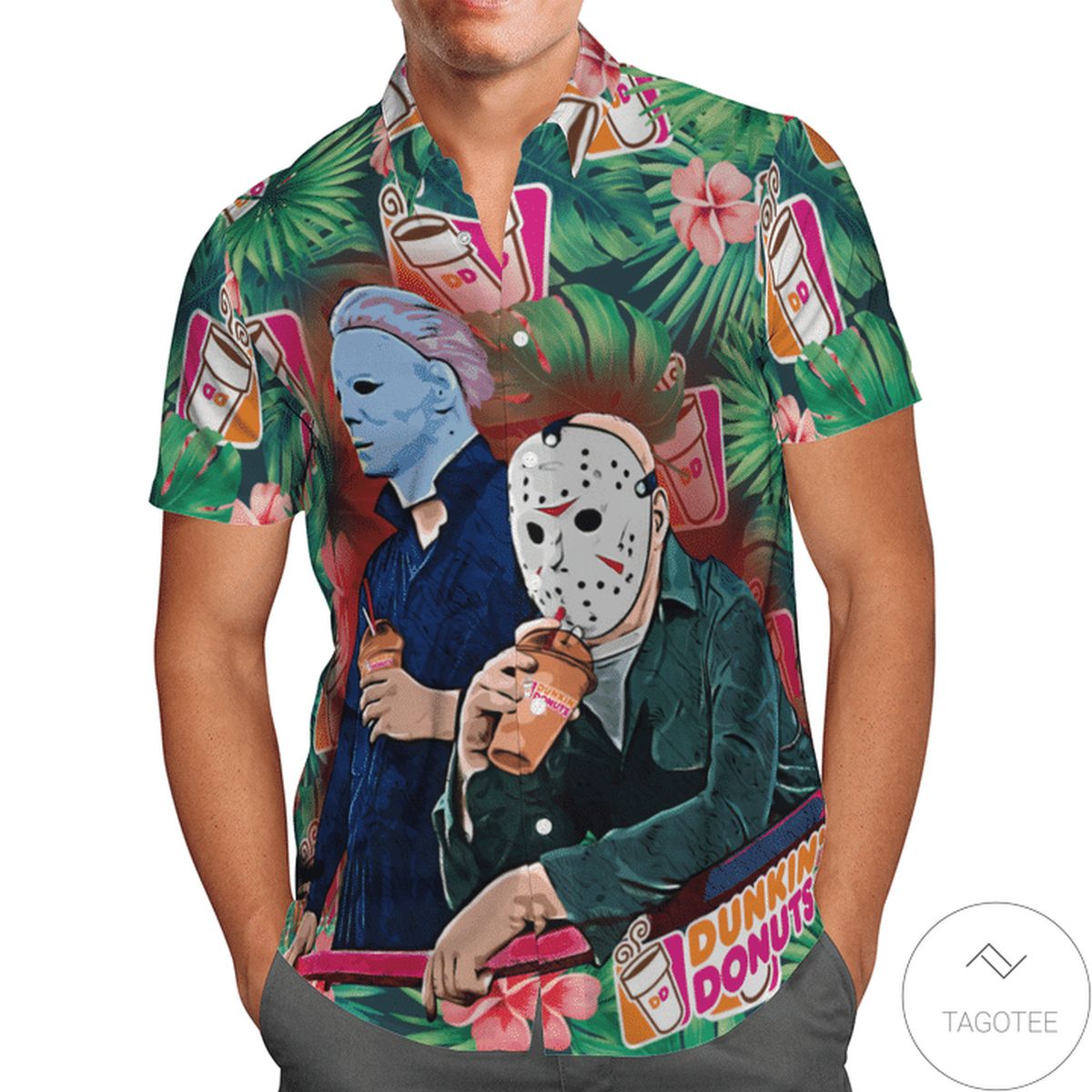 Halloween Dunkins Hawaiian Shirt Halloween Dunkins Hawaiian Shirt