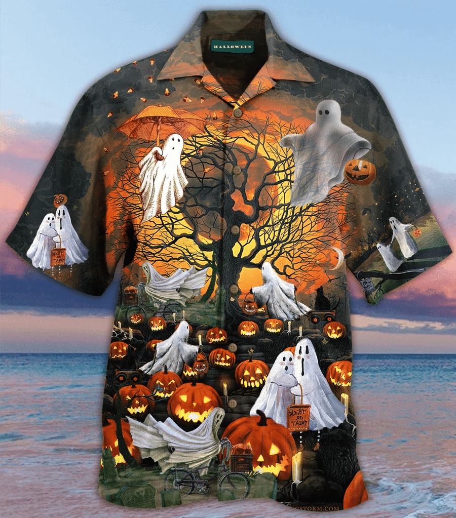 Halloween Ghost Hawaiian Shirt Halloween Ghost Hawaiian Shirt