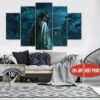 Halloween Horror Movie - Movie 5 Panel Canvas Art Wall Decor