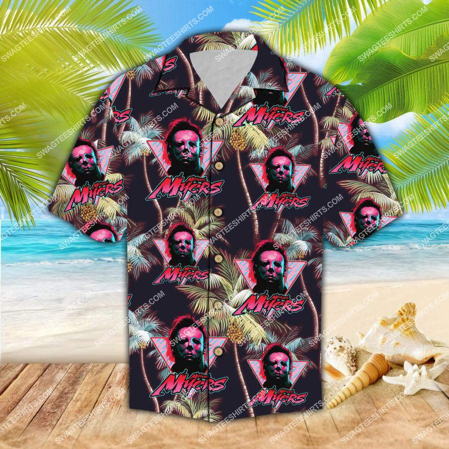 Halloween Michael Myers All Over Print Hawaiian Shirt Halloween Michael Myers All Over Print Hawaiian Shirt