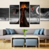 Halloween Scarecrows Howard Young - Abstract 5 Panel Canvas Art Wall Decor