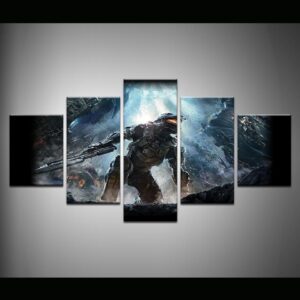 Halo 4 Poster 1 Gaming - 5 Panel Canvas Art Wall Decor