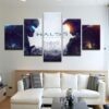 Halo 5 Guardians - Gaming 5 Panel Canvas Art Wall Decor