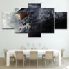 Halo: The Master Chief John-117 Poster 1 Gaming - 5 Panel Canvas Art Wall Decor