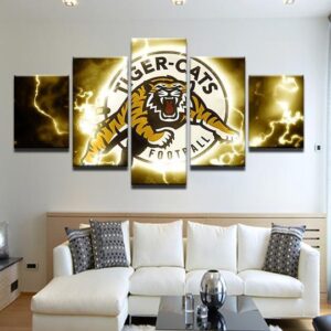 Hamilton Tiger Cats Cfl - Sport 5 Panel Canvas Art Wall Decor