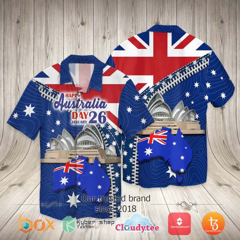 Happy Australia Day Opera Sydney 26 January Hawaiian Shirt Happy Australia Day Opera Sydney 26 January Hawaiian Shirt