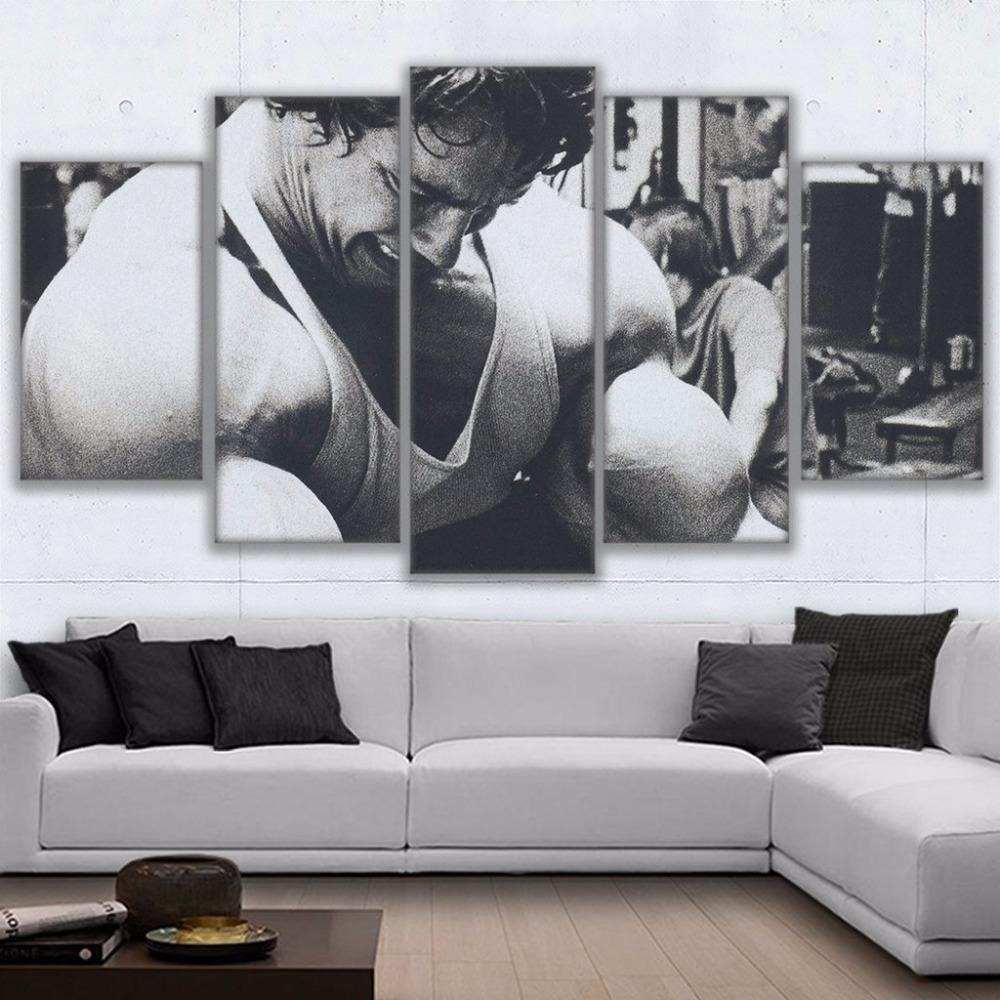 Hard Train - Sport 5 Panel Canvas Art Wall Decor Hard Train - Sport 5 Panel Canvas Art Wall Decor