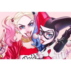 Harley Quinn Dc Comics Girl - Dc 5 Panel Canvas Art Wall Decor
