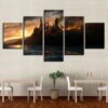 Harry Potter Castle 5 - Movie 5 Panel Canvas Art Wall Decor