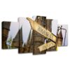 Harry Potter Hogsmeade - Movie 5 Panel Canvas Art Wall Decor
