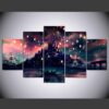 Harry Potter Hogwarts - Movie 5 Panel Canvas Art Wall Decor
