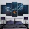Harry Potter Owl - Movie 5 Panel Canvas Art Wall Decor