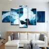 Harry Potter Patronus Prisoner Of Azkaban - Movie 5 Panel Canvas Art Wall Decor