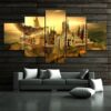 Harry Potter Poster Hogwarts Castle - Movie 5 Panel Canvas Art Wall Decor