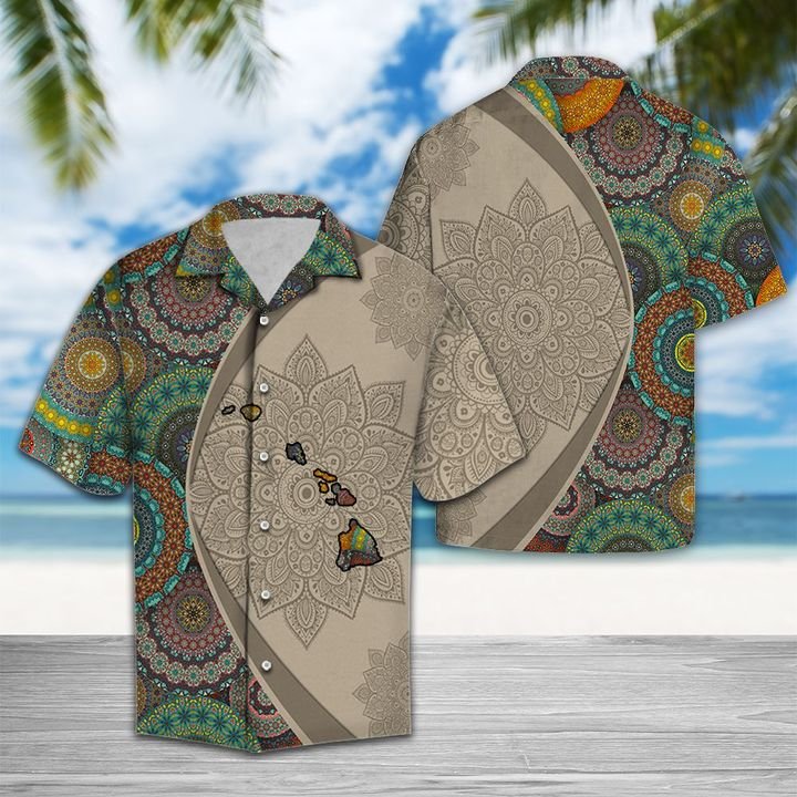 Hawaii Mandala Hawaiian Shirt Summer Button Up Hawaii Mandala Hawaiian Shirt Summer Button Up