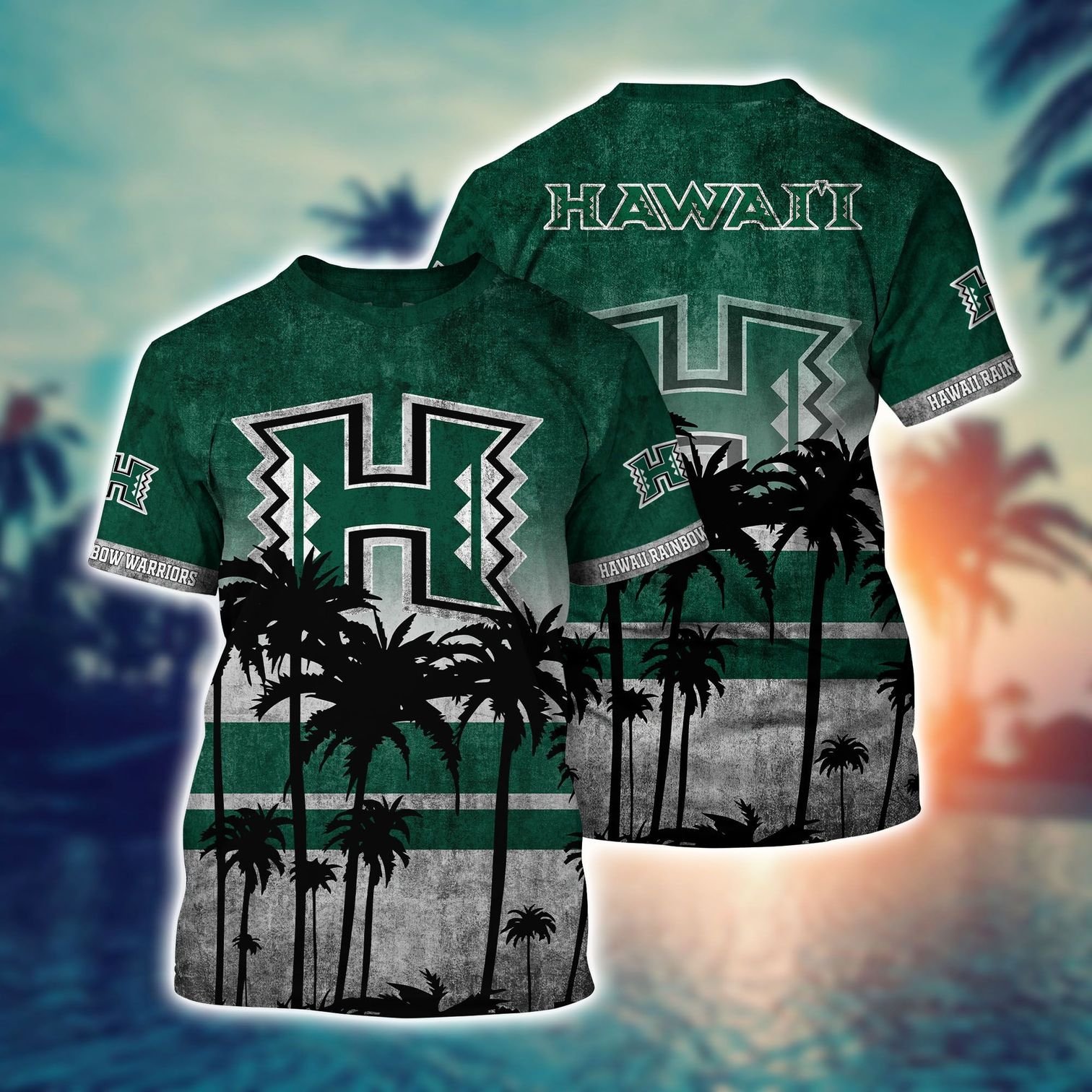 Hawaii Rainbow Warriors Ncaa 3D T-Shirt Hawaii Rainbow Warriors Ncaa 3D T-Shirt