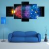 He Expansion Of The Universe - Space 5 Panel Canvas Art Wall Decor