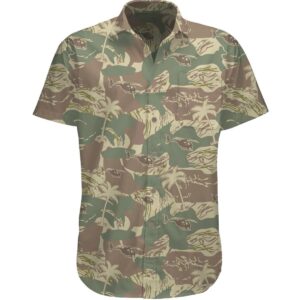 Helicopter Brushstroke Hawaiian Shirt
