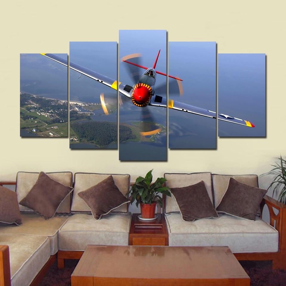 Helix - Aircraft 5 Panel Canvas Art Wall Decor Helix - Aircraft 5 Panel Canvas Art Wall Decor