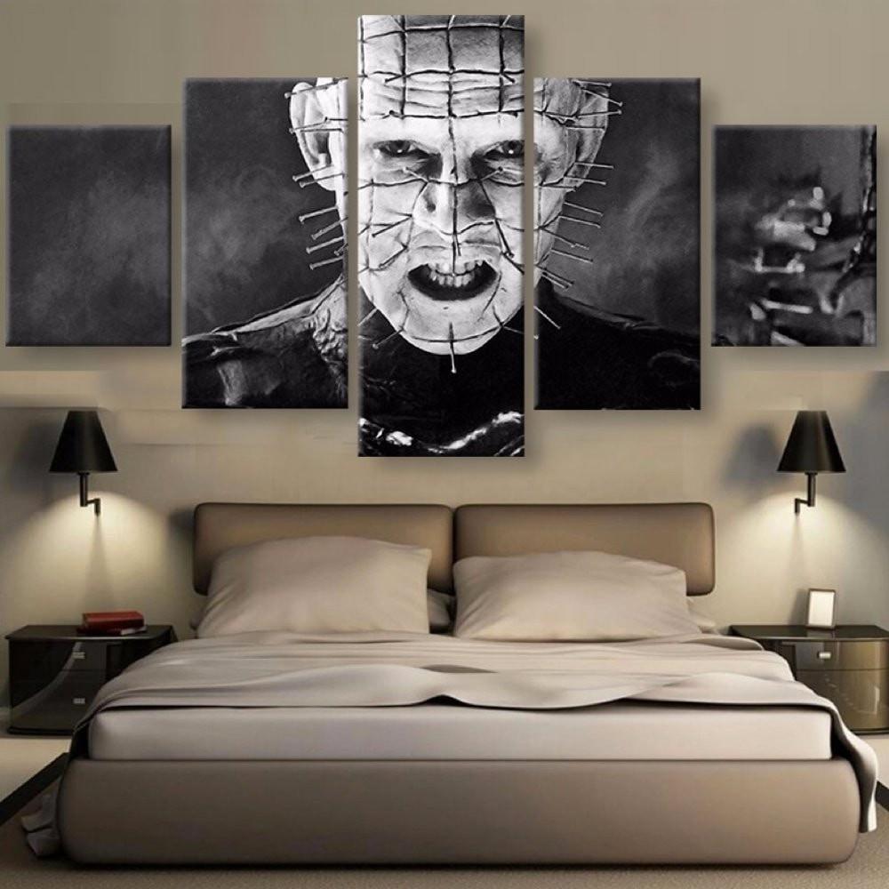 Hellraiser : Pinhead - Movie 5 Panel Canvas Art Wall Decor Hellraiser : Pinhead - Movie 5 Panel Canvas Art Wall Decor