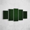 Herbal Leafs - Abstract 5 Panel Canvas Art Wall Decor
