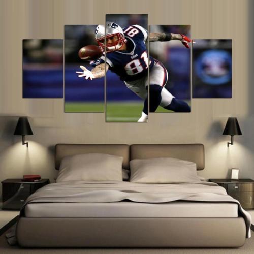 Hernandez Aaron New England Patriots - Sport 5 Panel Canvas Art Wall Decor Hernandez Aaron New England Patriots - Sport 5 Panel Canvas Art Wall Decor
