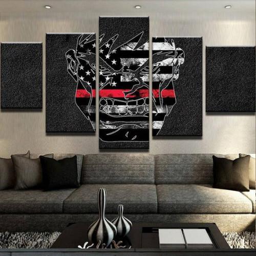 Heroes Uniform - Abstract 5 Panel Canvas Art Wall Decor Heroes Uniform - Abstract 5 Panel Canvas Art Wall Decor