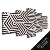 Heximaze - Abstract 5 Panel Canvas Art Wall Decor