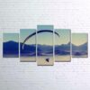High Altitude Jumps Skydiving - Sport 5 Panel Canvas Art Wall Decor