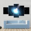 Highly Magnetized Pulsar - Nature 5 Panel Canvas Art Wall Decor