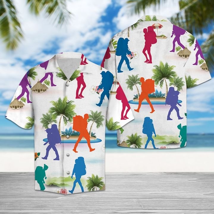 Hiking Lover Hawaiian Shirt Summer Button Up Hiking Lover Hawaiian Shirt Summer Button Up