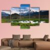 Himalayas Lake In Summer Time Multi Panel - Nature 5 Panel Canvas Art Wall Decor