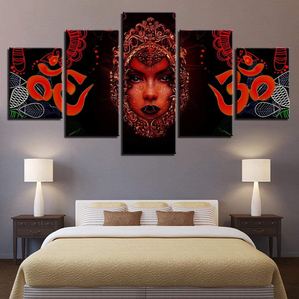 Hindu God 3 - Religion 5 Panel Canvas Art Wall Decor Hindu God 3 - Religion 5 Panel Canvas Art Wall Decor