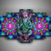 Hinduism - Religion - Ganesha 8 - Religion 5 Panel Canvas Art Wall Decor