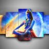 Hinduism - Religion - Shiva - Religion 5 Panel Canvas Art Wall Decor