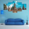Historic Ruins Of Ancient City Of Thailand With Temples - Nature 5 Panel Canvas Art Wall Decor