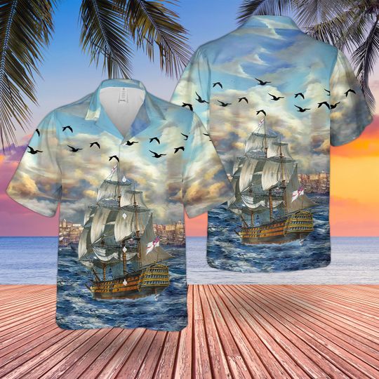 Hms Victory Hawaiian Shirt Hms Victory Hawaiian Shirt
